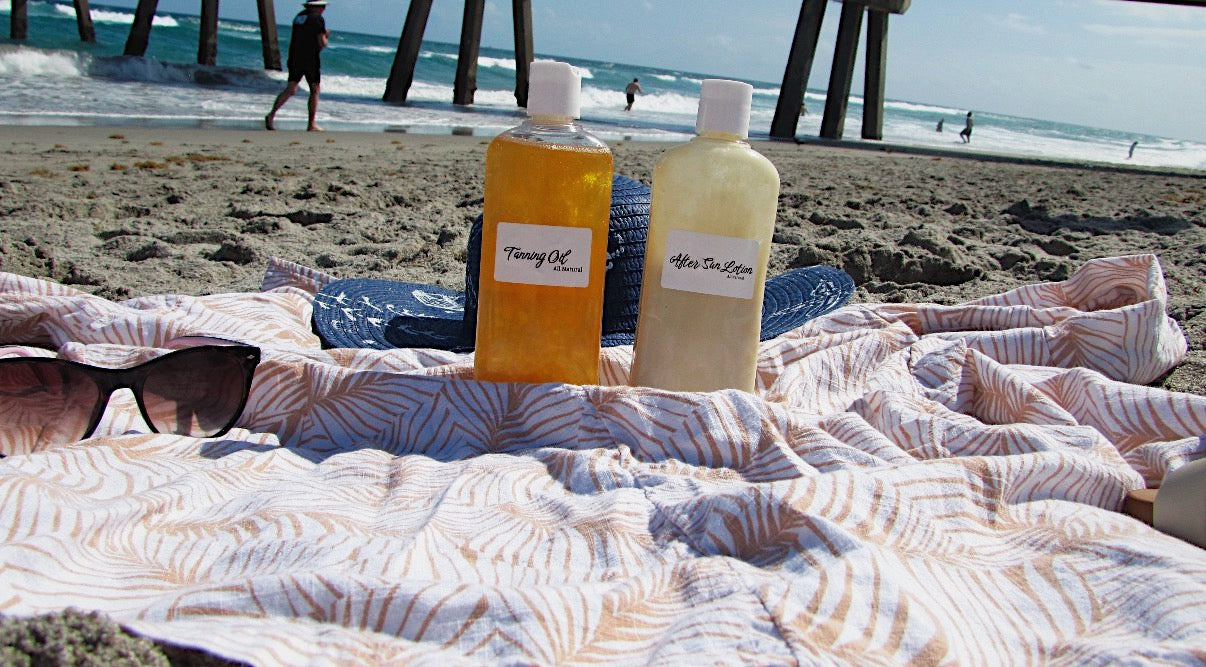 Tanning Oil and After Sun Lotion