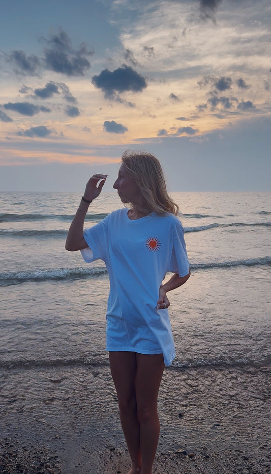 Waves On A Sunset T-Shirt