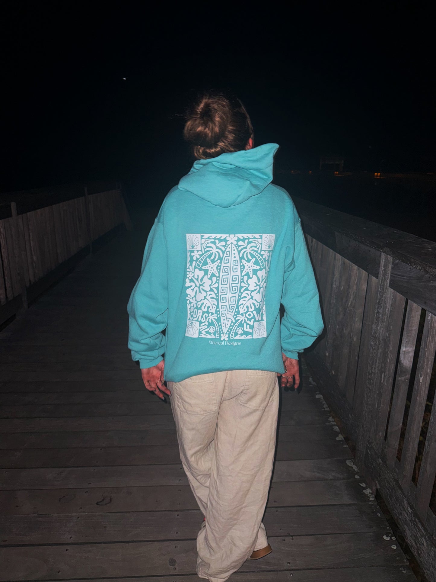 Hawaiian Surfboard Hoodie