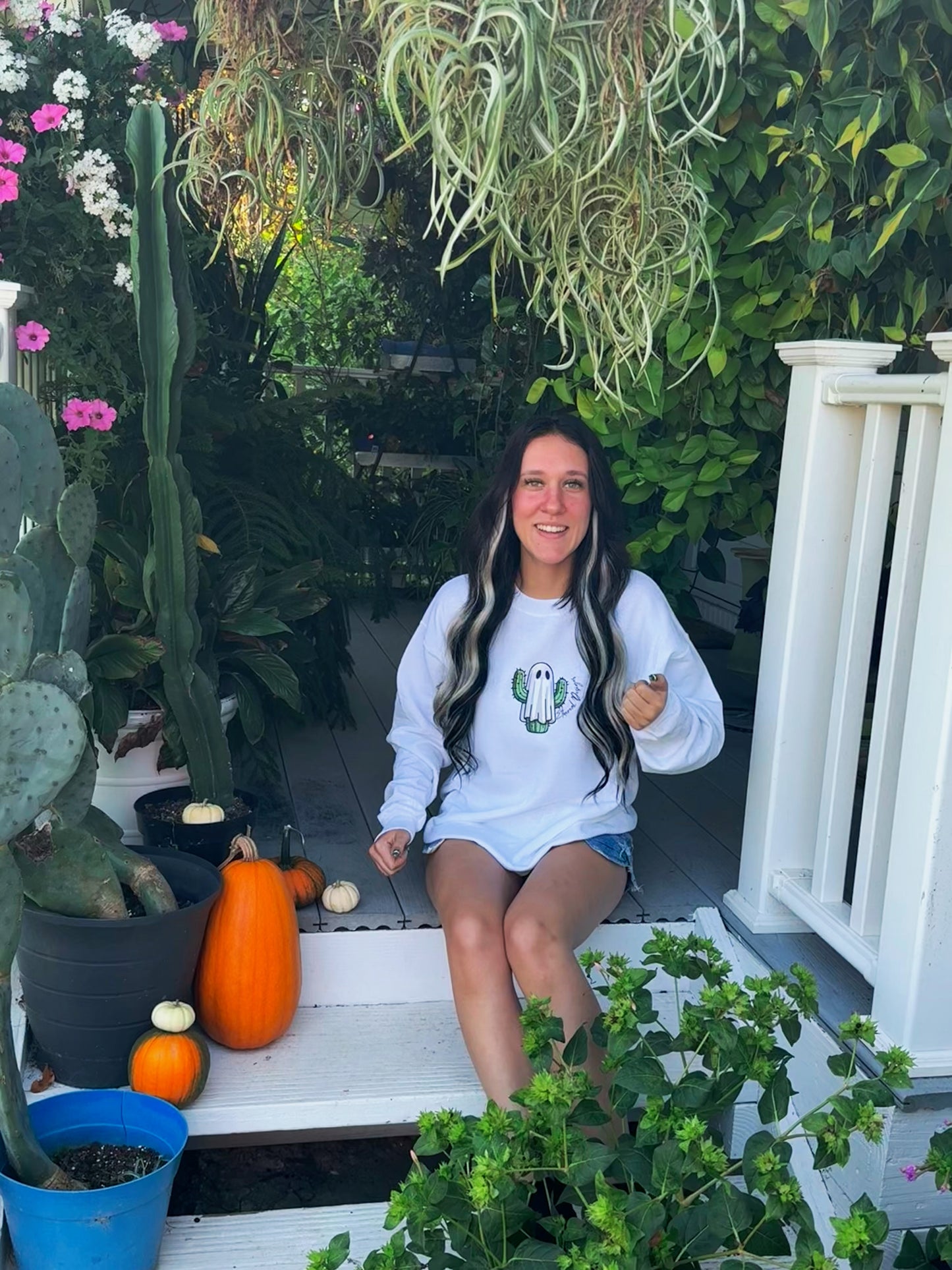Cactus Ghost Crewneck
