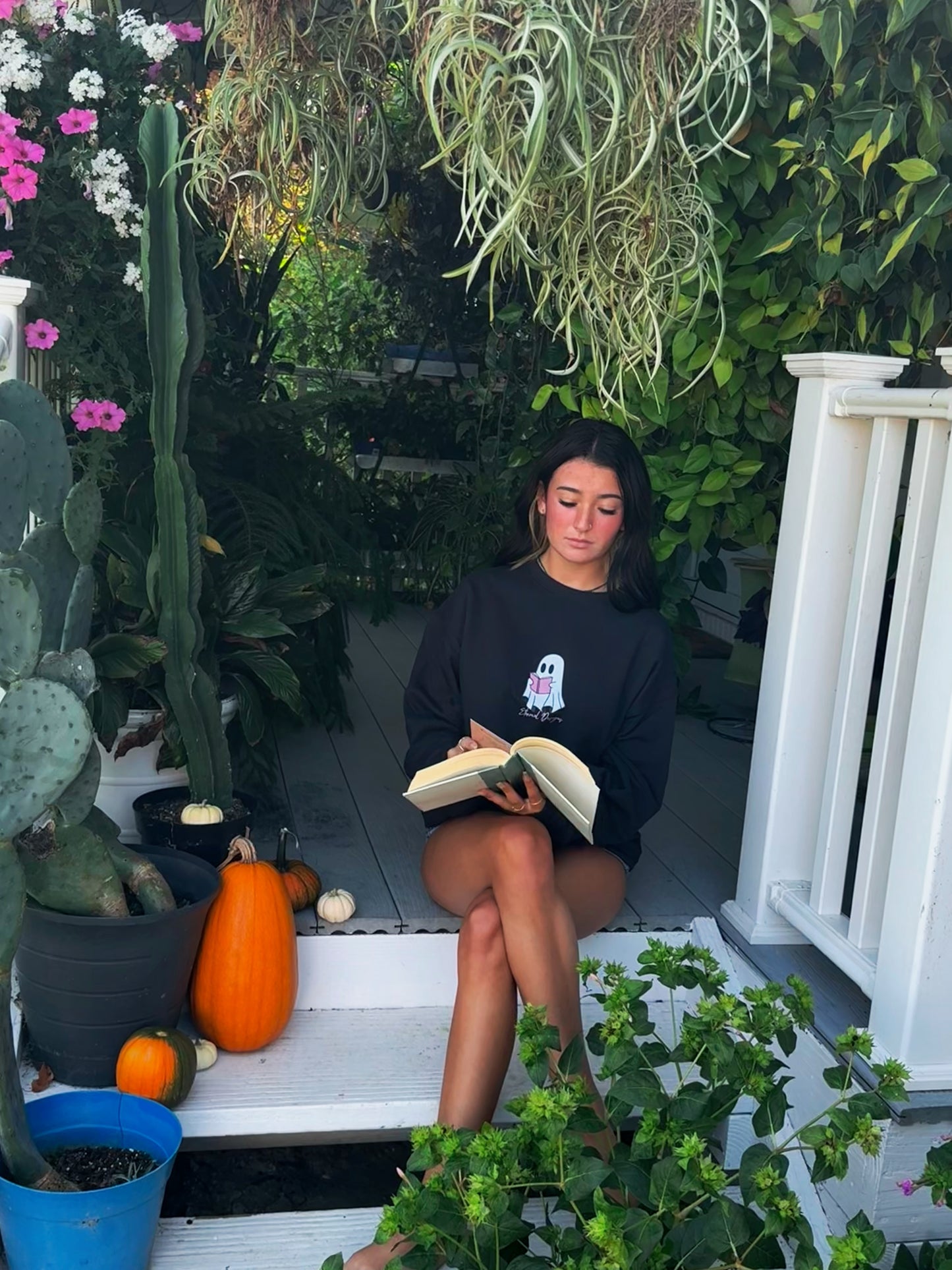 Ghostly Reading Crewneck