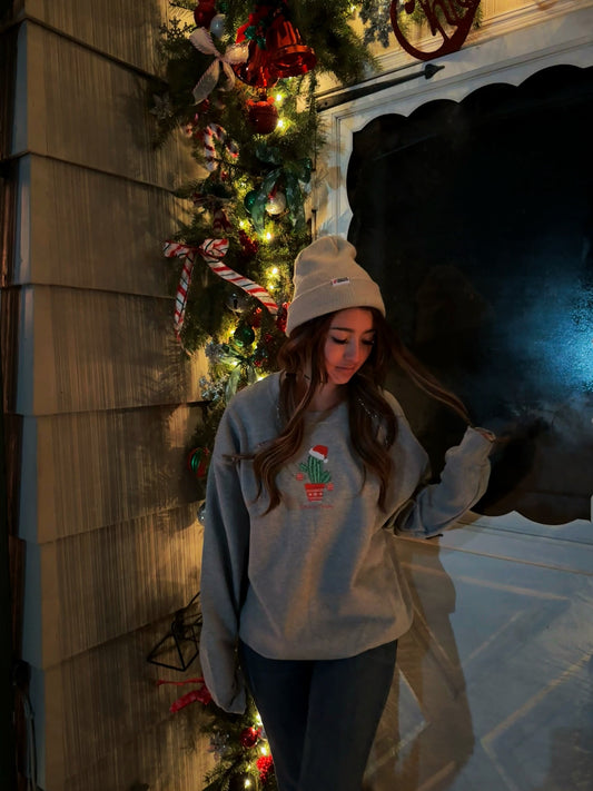 Christmas Cactus Crewneck