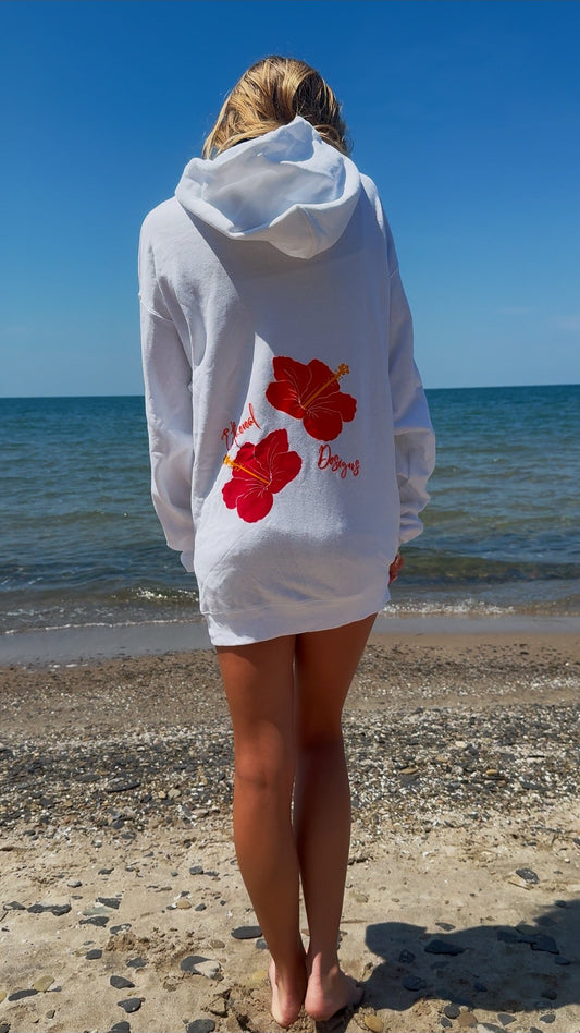 Double Hibiscus Hoodie