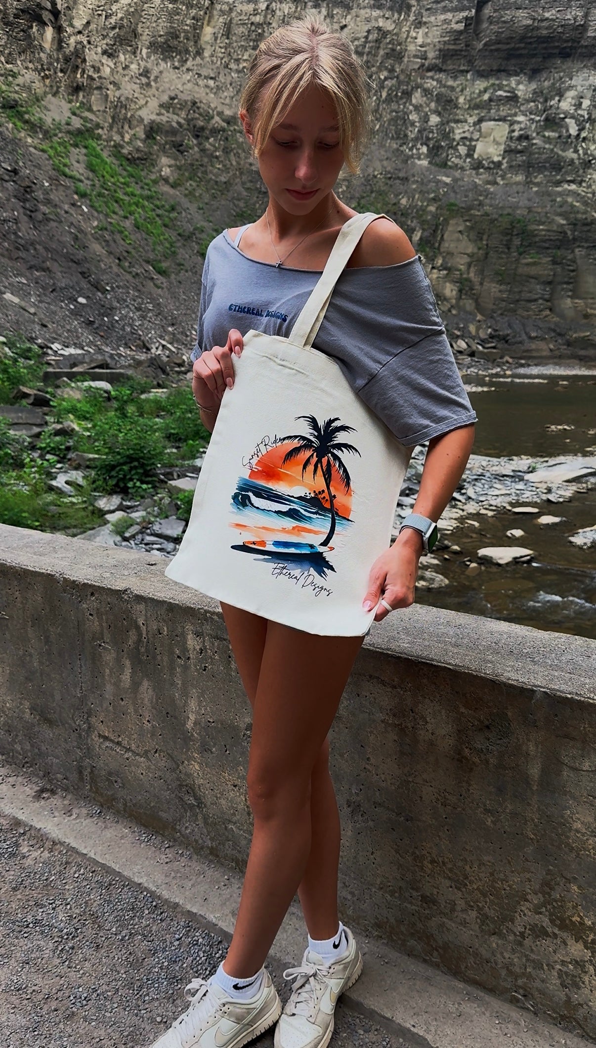 Sunset Palms Tote Bag