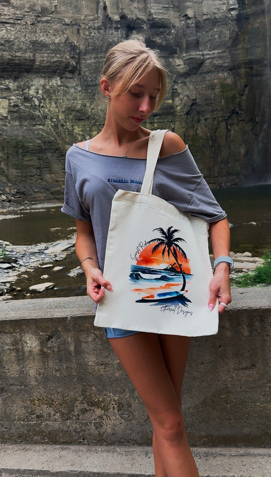 Sunset Palms Tote Bag