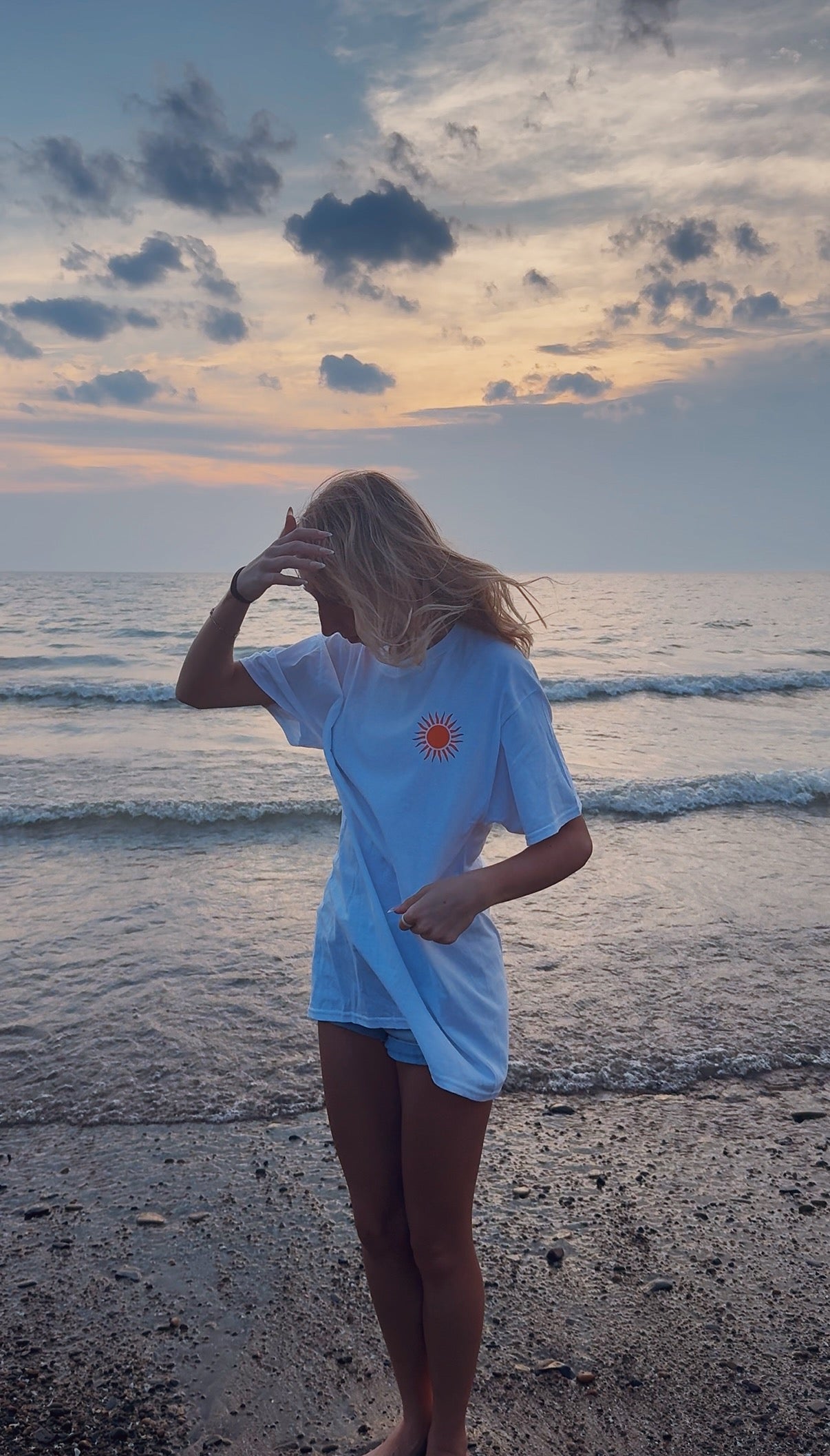 Waves On A Sunset T-Shirt