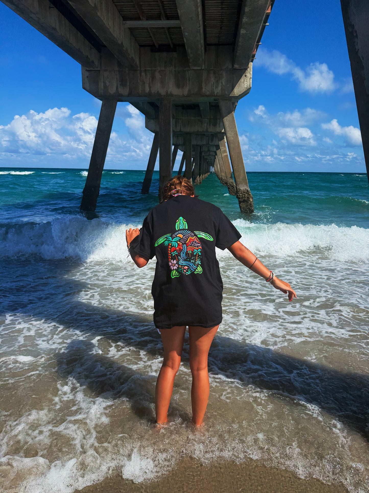 Neon Turtle T Shirt