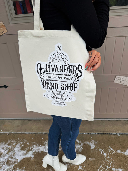 Ollivanders Wand Shop Tote Bag